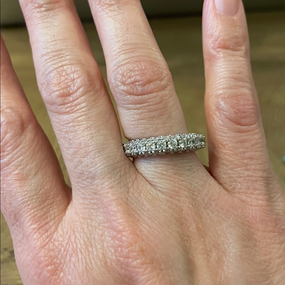 CZ wedding band - Picture 3 of 4